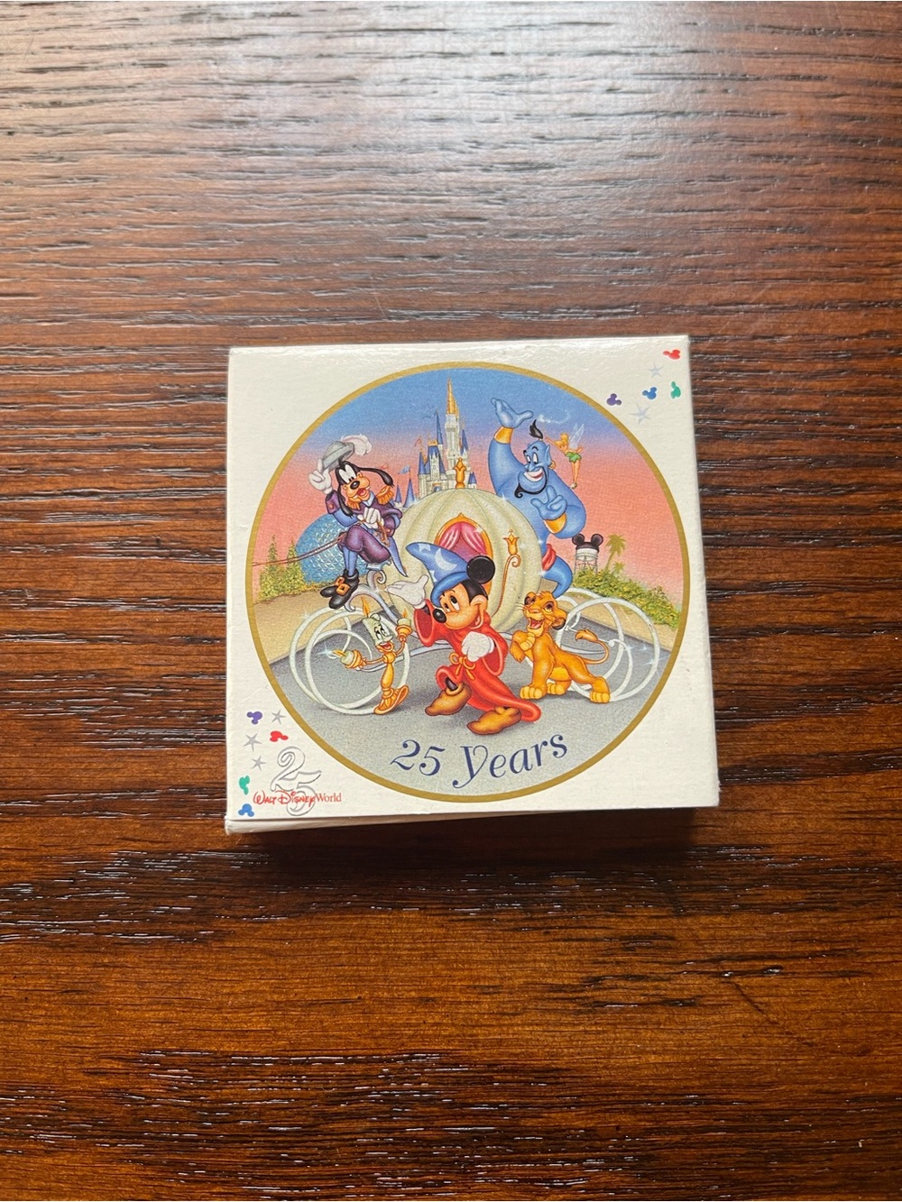 NWT VTG Walt Disney World 25 Years Ceramic Ornament with Box from 1996
